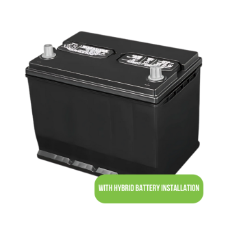 12 volt battery with hybrid battery install